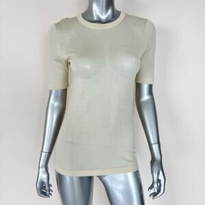 Gabriela Hearst women cashmere/silk beige top size S Retail 580$